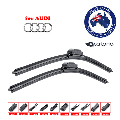 Windscreen Wiper Blades for Audi RS6 C6 2008-2010 PAIR 22" + 22"