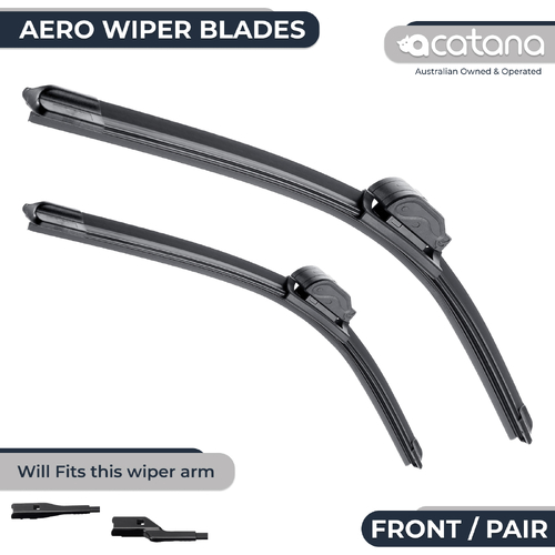 Aero Wiper Blades for Volkswagen Polo 6R 2010 - 2017 Pair Pack