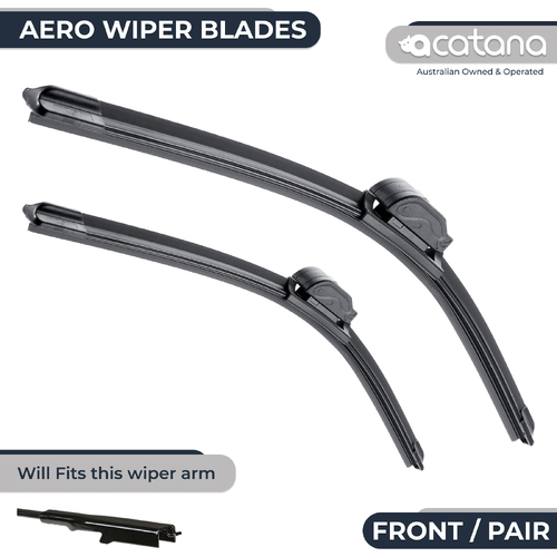 Aero Wiper Blades for Jaguar XF X250 2008 - 2015, Pair Pack