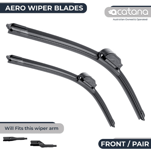 Aero Wiper Blades for Ford Ranger PX4 2022 - 2026, Pair Pack