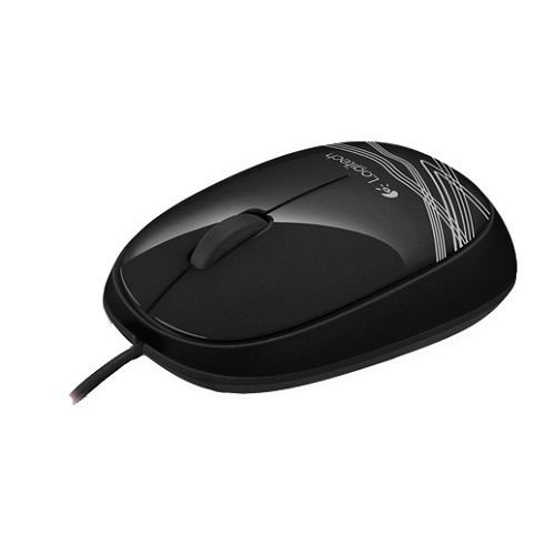Mouse Wired Optical USB Simmetrical 1000DPI Black M105 Logitech 910-002920