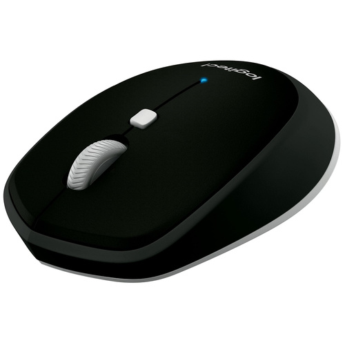 Logitech M337 Compact Bluetooth Pocket-size Mouse with Single AA Battery, LED Indicator, BT 3.0, Working Time up to 10 months, Black
