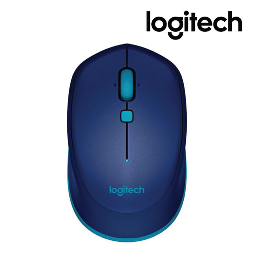 Logitech M337 Compact Bluetooth Pocket-size Mouse with Single AA Battery, LED Indicator, BT 3.0, Working Time up to 10 months, Blue