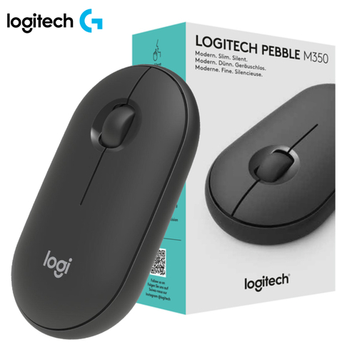 Logitech Pebble M350 Wireless Bluetooth USB Graphite 910-005602