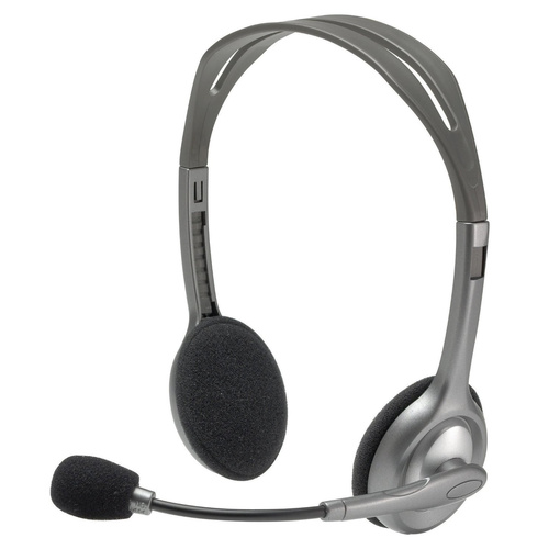 Headset Stereo Wired 3.5mm Headphone Noise Cancelling H110 Logitech 981-000459