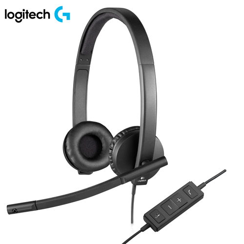 Logitech H570e USB Wired Stereo Business Headset 981-000574
