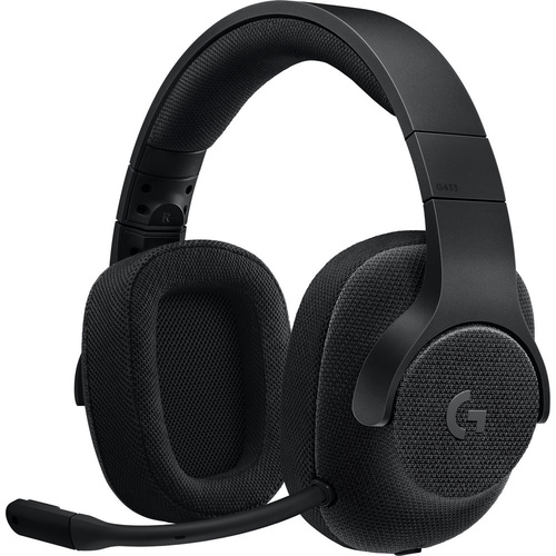Logitech 981-000670 G433 7.1 Surround Wired Gaming Headset Black
