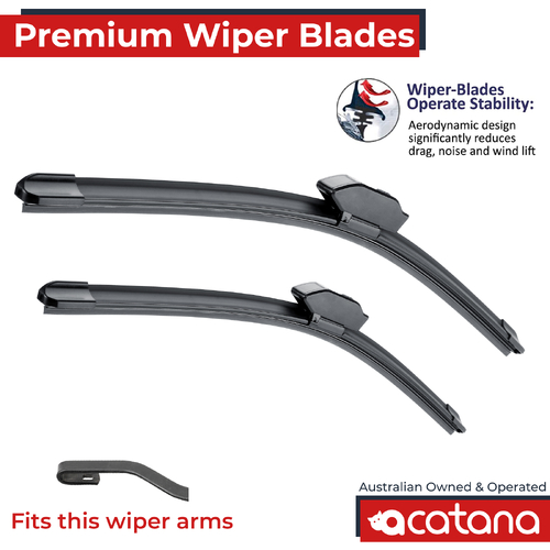 Premium Wiper Blades Set fit Honda S2000 1999 to 2009 Front