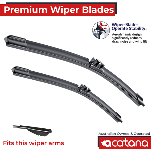 Premium Wiper Blades Set fit Holden Colorado RG 2012 - 2020 Front