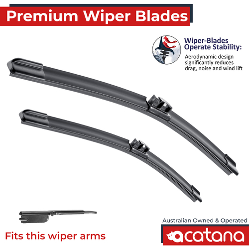 Premium Wiper Blades Set fit Subaru Impreza G5 2017 - 2021 Front