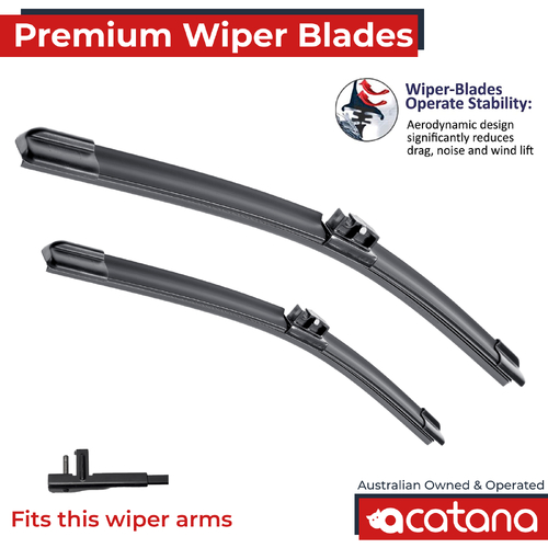 Premium Wiper Blades Set fit Mercedes Benz E-Class W211 2002 to 2006 Front