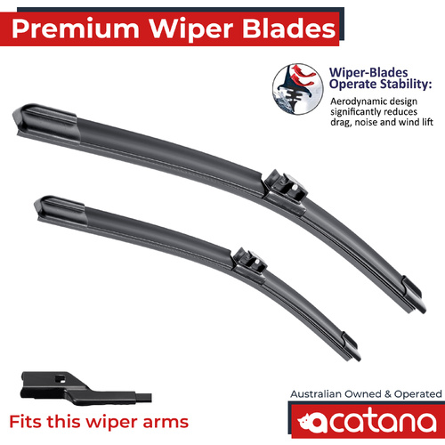Premium Wiper Blades Set fit Nissan Pathfinder R53 2021 - 2024, Front Pair
