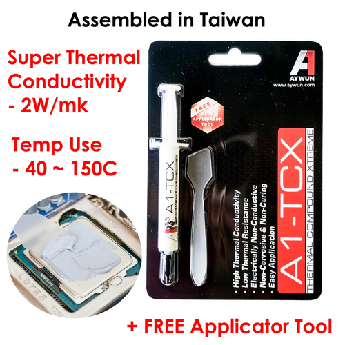 Thermal Grease Paste Compound 3g CPU VGA with Applicator Aywun A1-TCX3