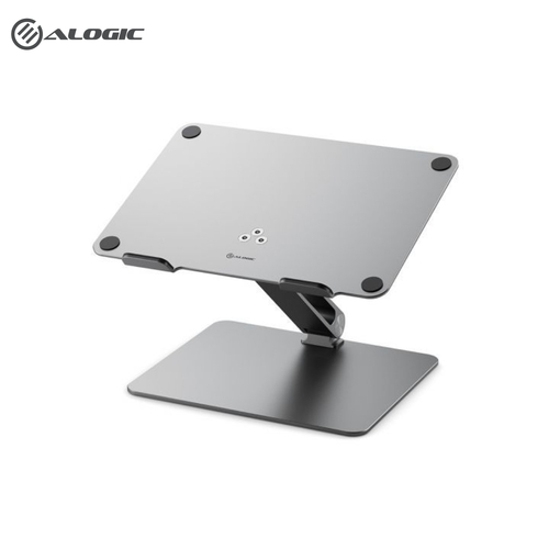 Alogic Elite Adjustable Laptop Stand Space Grey Colour Aluminium Universal Riser AALNBS-SGR
