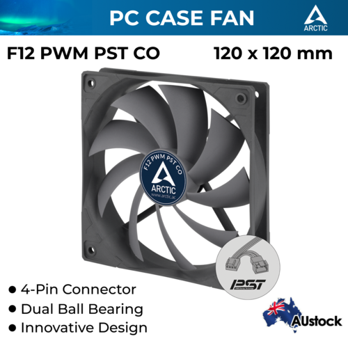 PC Case Fan Silent 120mm with PWM for Computer Cooler Ultra Quiet Arctic Cooling