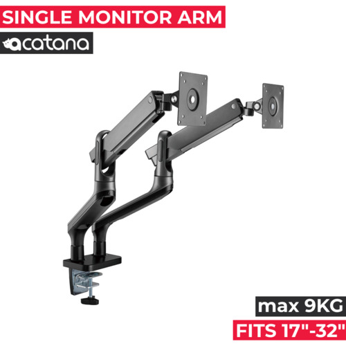 Acatana Dual Monitor Mount Stand Two Arm Display Bracket Screen Holder Premium