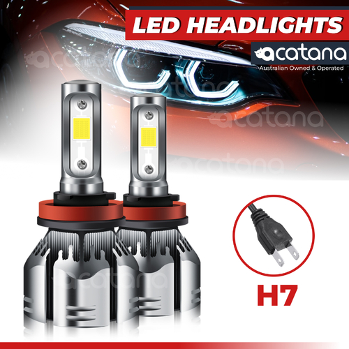 H7 LED Headlight Globes Replacement Bulbs Kit (20000LM, 150W)