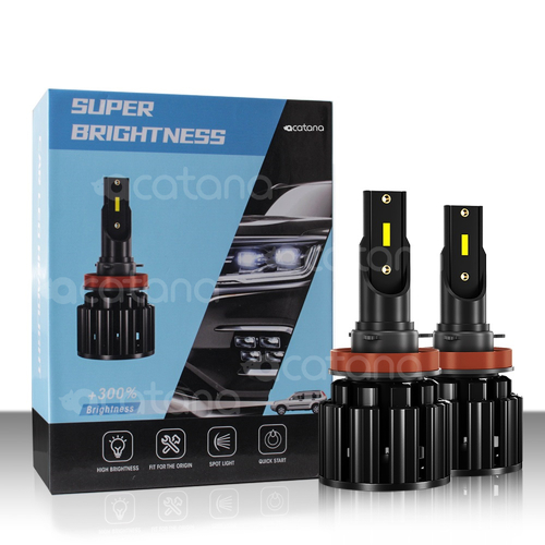 H7 LED Headlight Bulbs Replacement Globes Kit (20000LM, 100W, 6500K White)