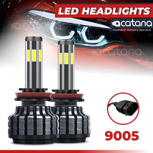 X6S LED Headlight Globes Kit 9005 HB3 Conversion Bulb for Holden