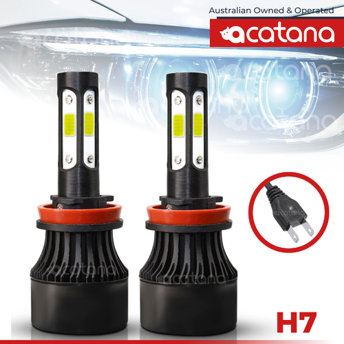 X7 LED Headlight Globes Kit H7 Conversation Bulb