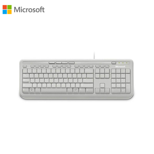 Wired USB Keyboard Microsoft 600 Series White ANB-00034