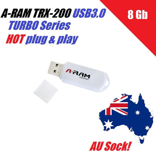 A-RAM TRX-200 TURBO Series 8GB Ultra Speed USB3.0 Flash Drive (White)