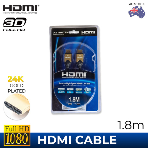 HDMI cable Male 1.4 High Speed Ethernet FULL HD 1080p Premium V1.4 Display 1.8M