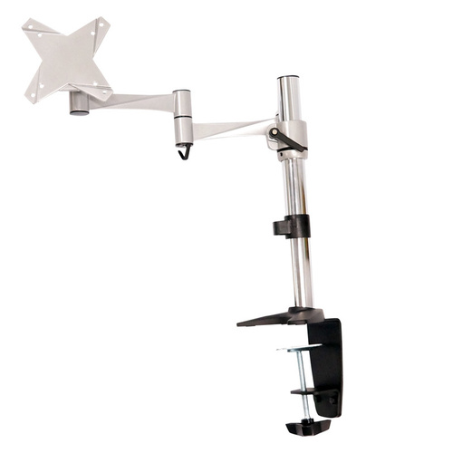 Single Monitor Mount Bracket Desk Clamp Swivel Tilt VESA up to 27" 8kg
