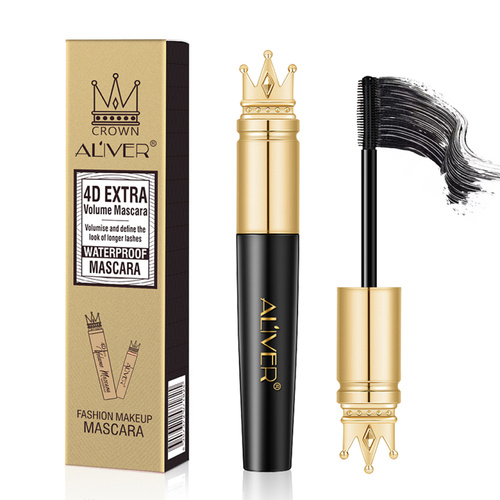 Aliver 4D Silk Fiber Eyelash Volume Mascara Waterproof Extension Black Makeup Long Lasting Eye Lashes Length Volumizing