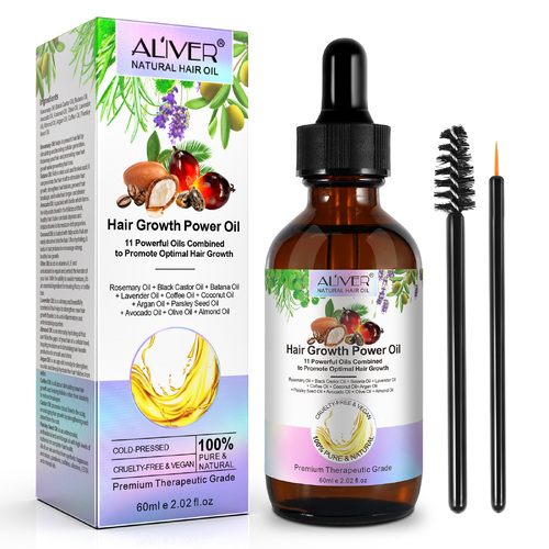 Aliver Hair Growth Power Oil Anti Hair Loss Damaged Dry Scalp Repair Pure Natural Regrowth Strengthening Nourishment Rosemary Oil Castor