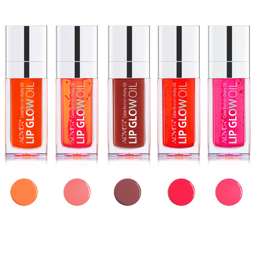 Aliver 5pcs Colors Lip Gloss Lipstick Glow Oil Makeup Tint Plump Shade Liquid Hydrating Balm Moisturizing Set