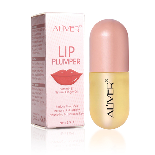 Aliver Day Lip Plumper Care Serum Enhancer Maximizer Gloss Volumising Natural Oil