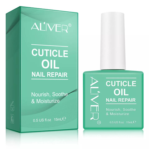 Aliver Natural Cuticle Oil Nail Care Treatment Gel Manicure Repair Skin Moisturizer Nourishing Serum Softening, 15ml