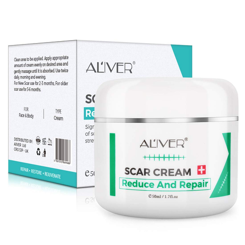 Aliver Advanced Scar Removal Cream Treatment Stretch Skin Care Acne Marks Burn Repair Reduce and Repair Skin
