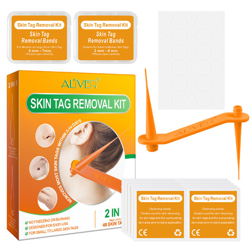 Aliver Skin Tag Remover Kit Gentle Effective Micro Safe Wart Removal Effective Bands