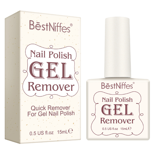 BestNiffes Nail Polish Gel Remover Soak Off Cleaner Manicure Easily Burst Degreaser Quickly No Need for Foil Soaking or Wrapping 15 ml