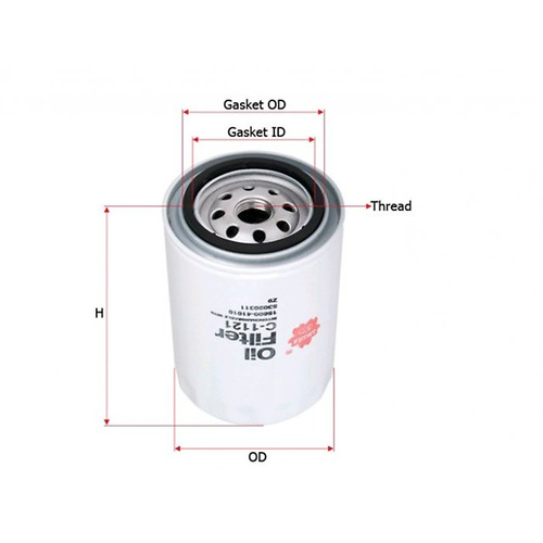 Oil Filter JS C114J OE Quality  (Equiv to  WZ632 NM Z632 Z160 ACO95 ACO96)