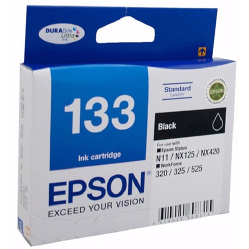 Epson 133 Standard Capacity Black Ink Cartridge DURABrite Ultra, Epson