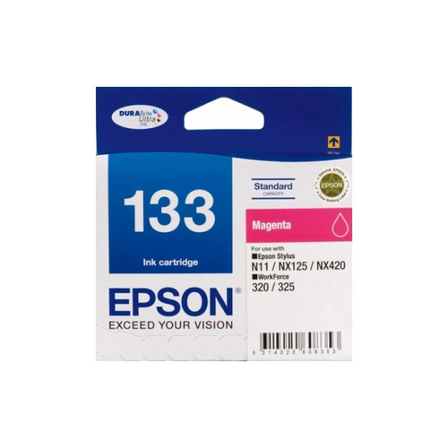 Epson 133 Standard Capacity MAGENTA Ink Cartridge DURABrite Ultra