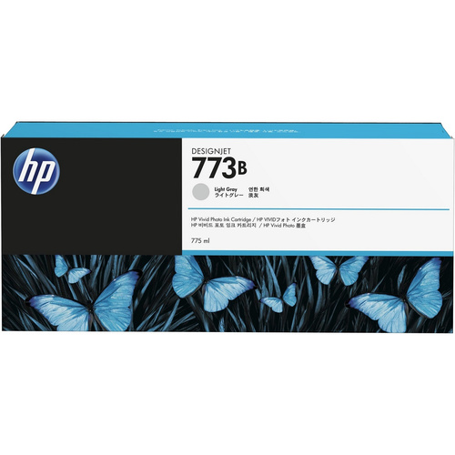 HP 773B Light Gray DesignJet Ink Cartridge 775ml, box