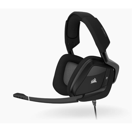 Gaming Headset 7.1 USB Wired Corsair VOID RGB ELITE Premium Surround Sound Black