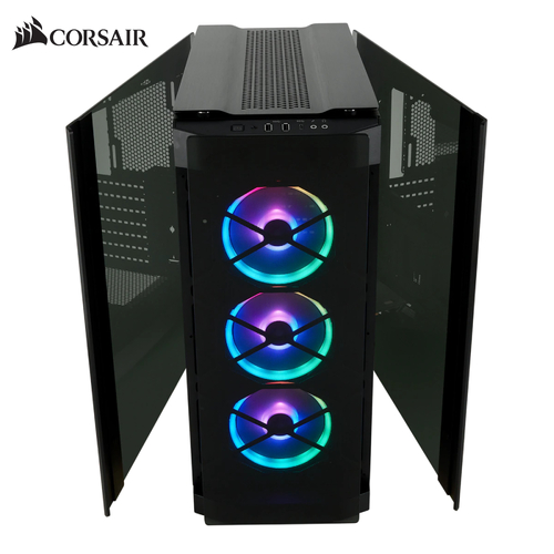 Mid-Tower Computer ATX Case Tempered Glass Corsair Obsidian 500D RGB SE Premium Black CC-9011139-WW