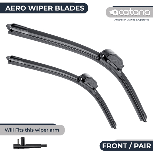 Aero Wiper Blades for Mercedes Benz C-Class W204 2007 - 2008, Pair Pack