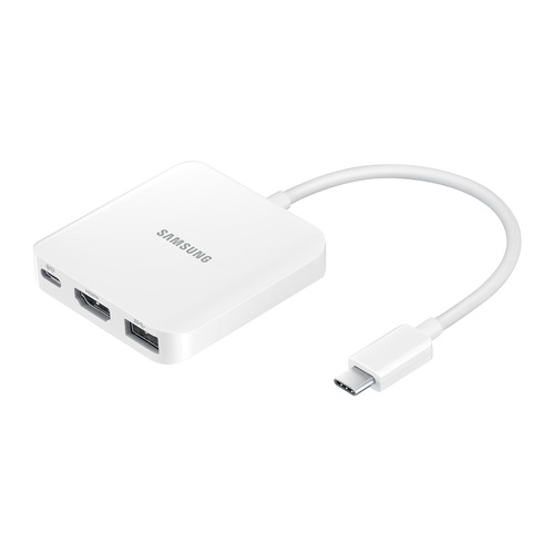 Samsung TabPro S Multiport Adapter, USB 3.0 Type-C to HDMI, USB-A and Power Connection,  White