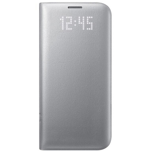 Samsung Galaxy S7 Edge LED Cover Flip Case 5.5", Silver