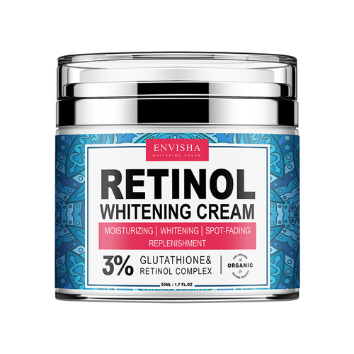 Envisha Retinol Complex Brightening Face Cream Anti-Aging Dark Spots Wrinkle Care Natural Moisturizer, 50ml