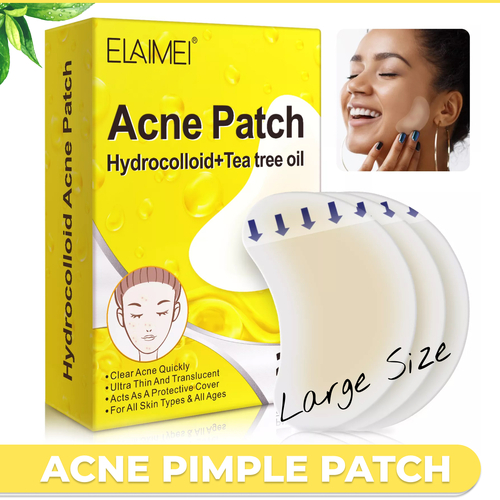 Acne Pimple Patch Large Spot Remover Control Cover Long Size Hydrocolloid Strip for Breakouts Extra Coverage Stickers Facial Skin Care (20 patches)