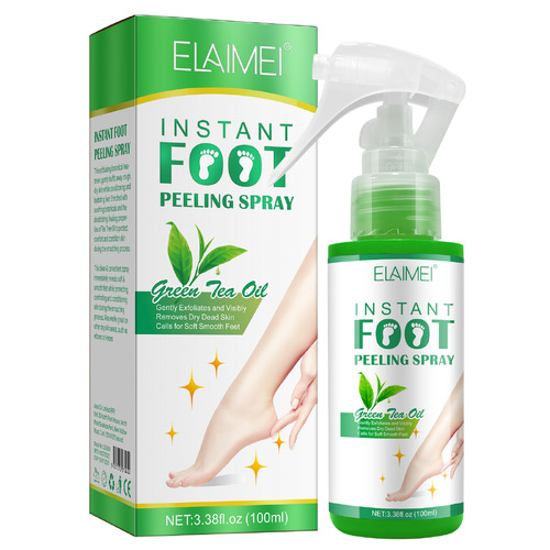Elaimei Foot Peel Spray Natural Exfoliating Hard Dead Skin Remover Callus Pedicure Tool Instant Moisturizing Peeling Soft Baby Milky Feet Care Quickly