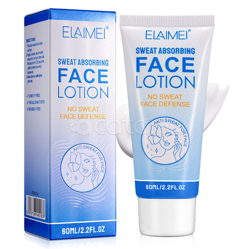Elaimei No Sweat Face Antiperspirant Lotion Absorbing Oily Skin Control Forehead Perspiration Shine, 60ml