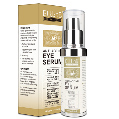 Elbbub Under Eye Cream Lift Dark Circles Bags Wrinkles Puffiness Aging Fine Lines Skin Repair Treatment 15ml